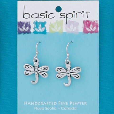 Dragonfly Pewter Earrings- Basic Spirit 