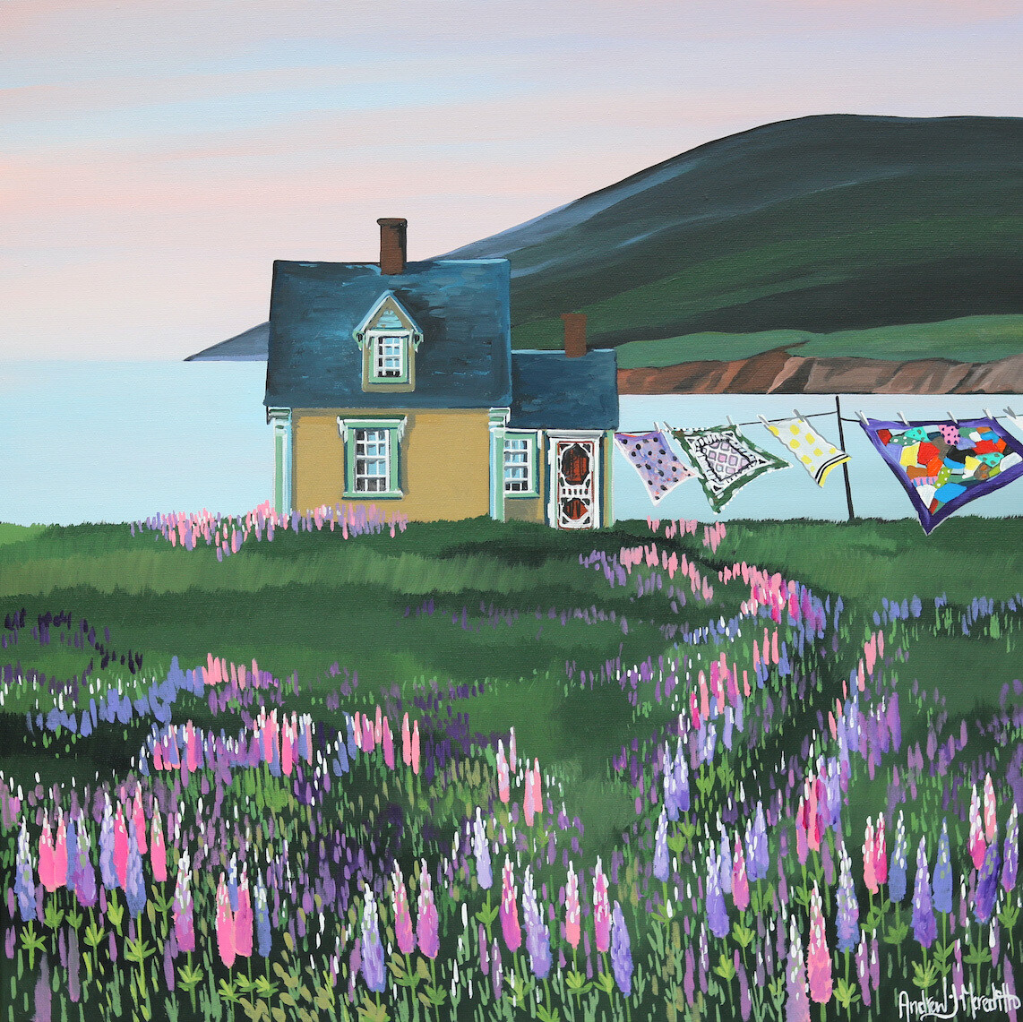 Lupins Everywhere in Cape Breton Print- Andrew Meredith