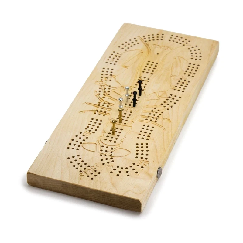 Wooden Lobster Cribbage Game