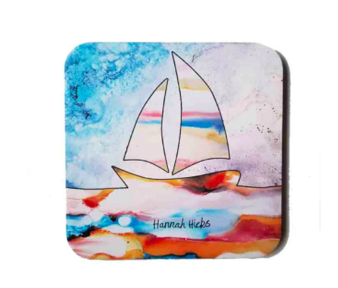 Sailboat Coaster Set - Hannah Hicks