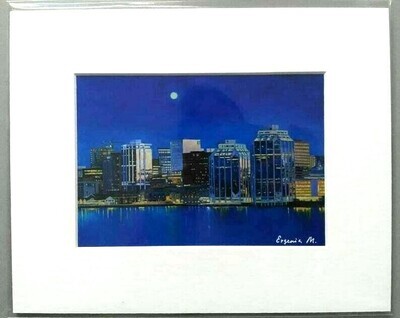 Moonrise Over Halifax Print- Evgenia Makogon