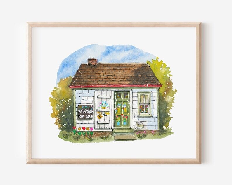 Maud Lewis House Print- Janna Wilton 