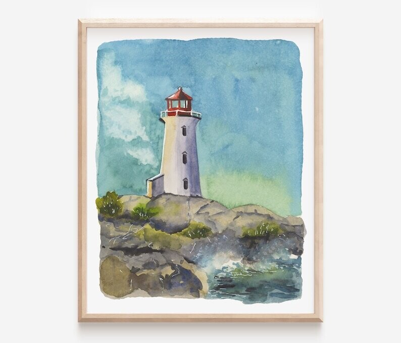 Peggy&#39;s Cove Print- Janna Wilton 