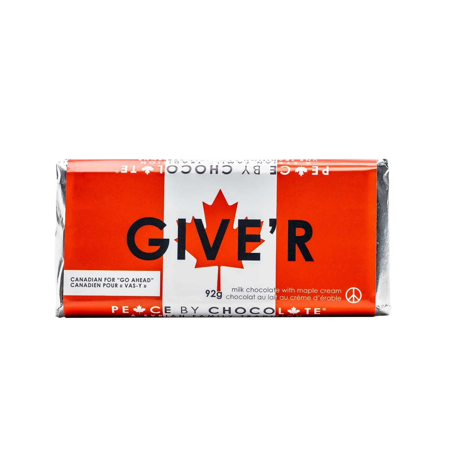 Give&#39;r Milk Chocolate Maple Bar- Peace by Chocolate