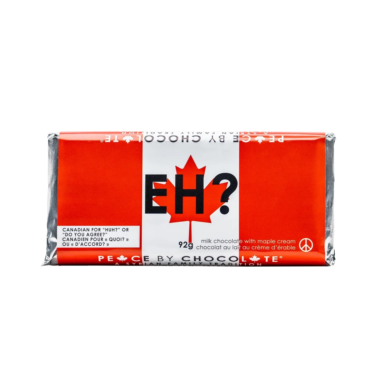 Eh? Milk Chocolate Maple Bar- Peace by Chocolate