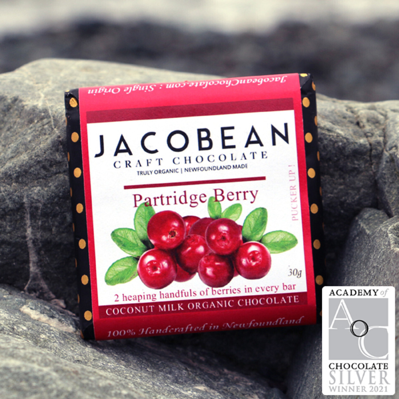Partridge Berry Chocolate Bar - Jacobean 
