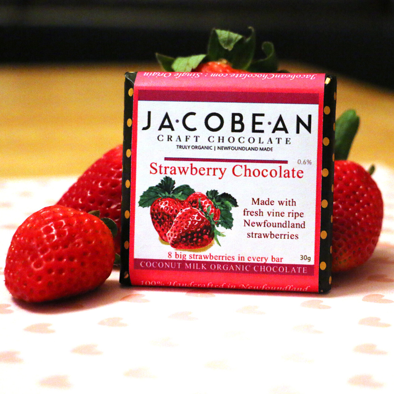 Strawberry Delight Chocolate Bar - Jacobean 
