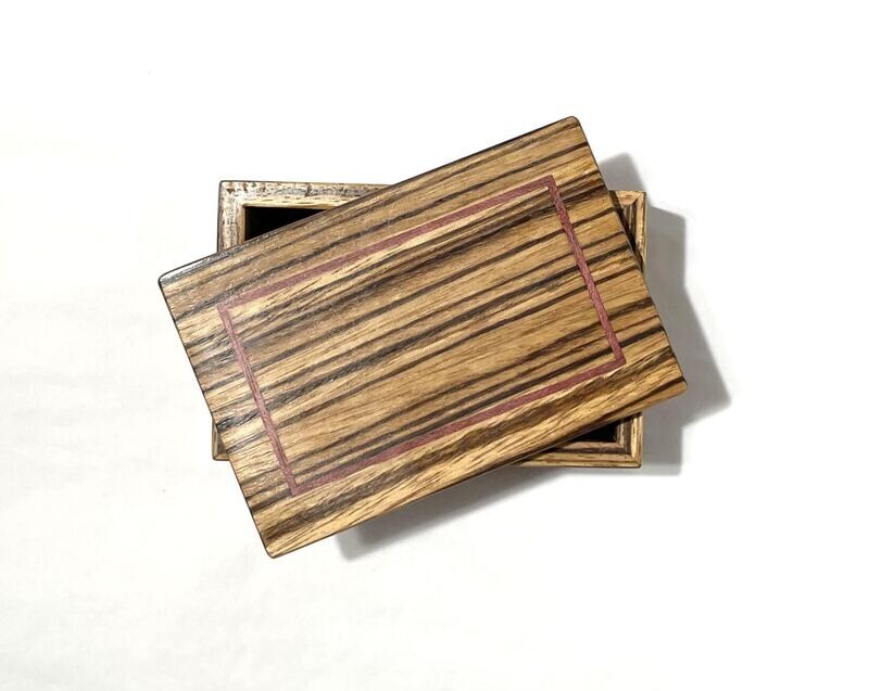 Medium Zebrawood Mini Box - Tam Fleming