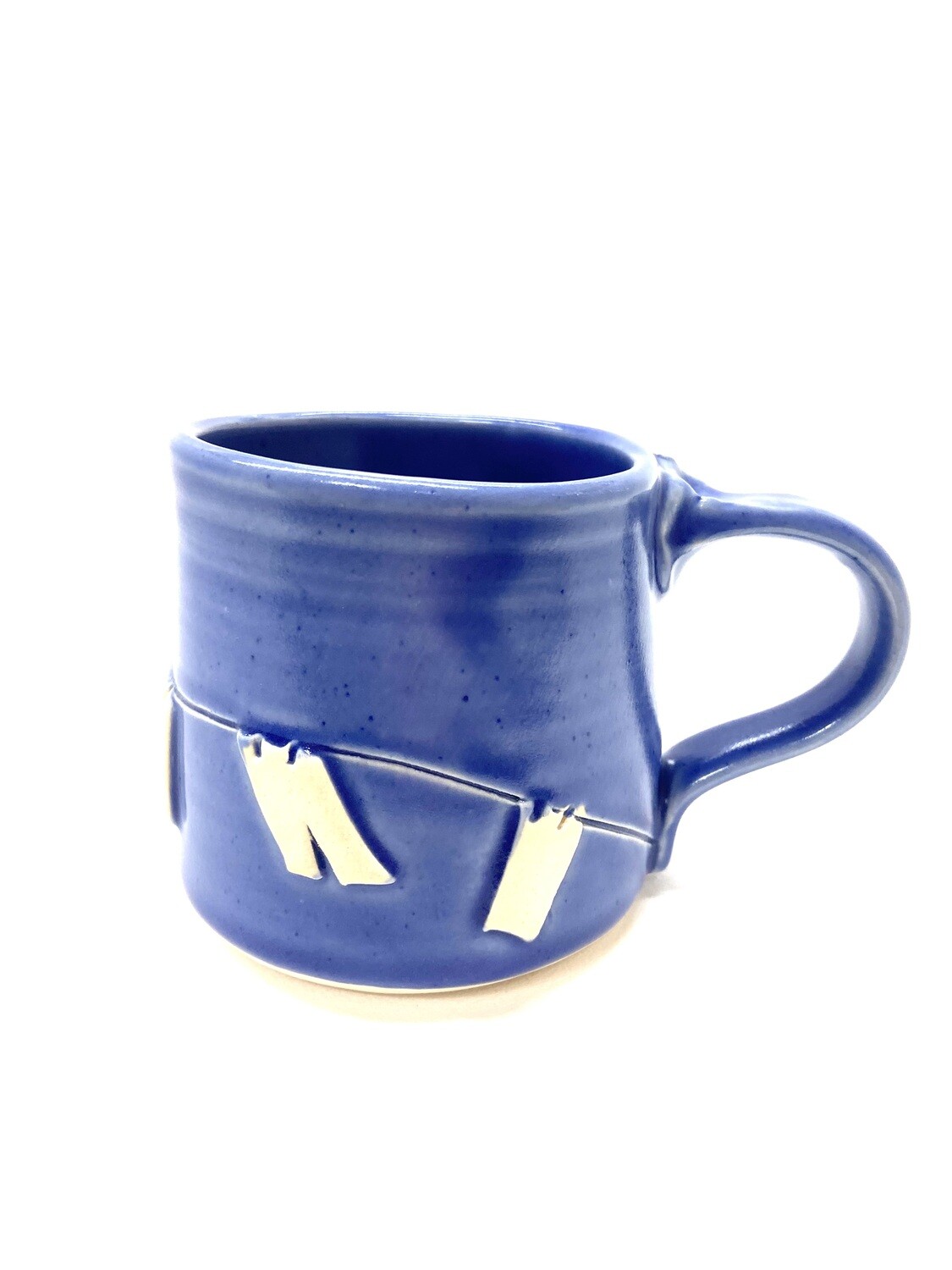 Dark Blue Clothesline Mug GA