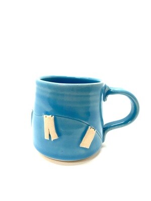 Sky Blue Clothesline Mug GA