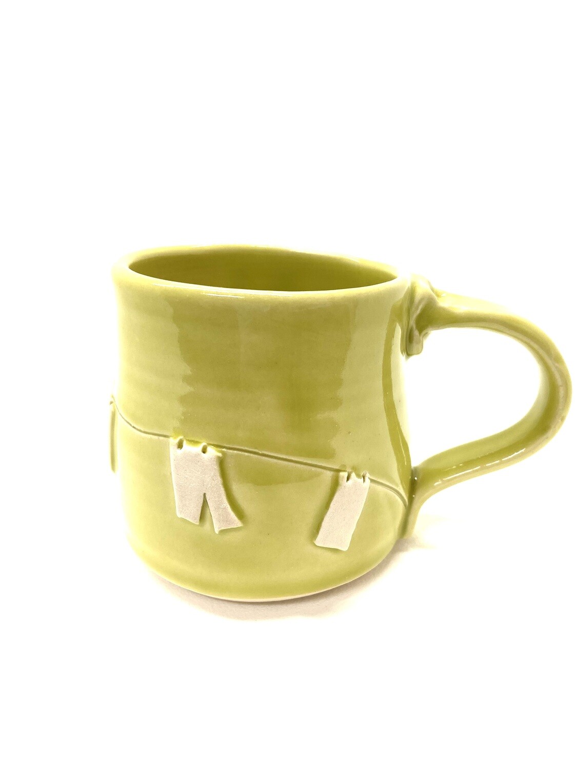 Lime Green Clothesline Mug