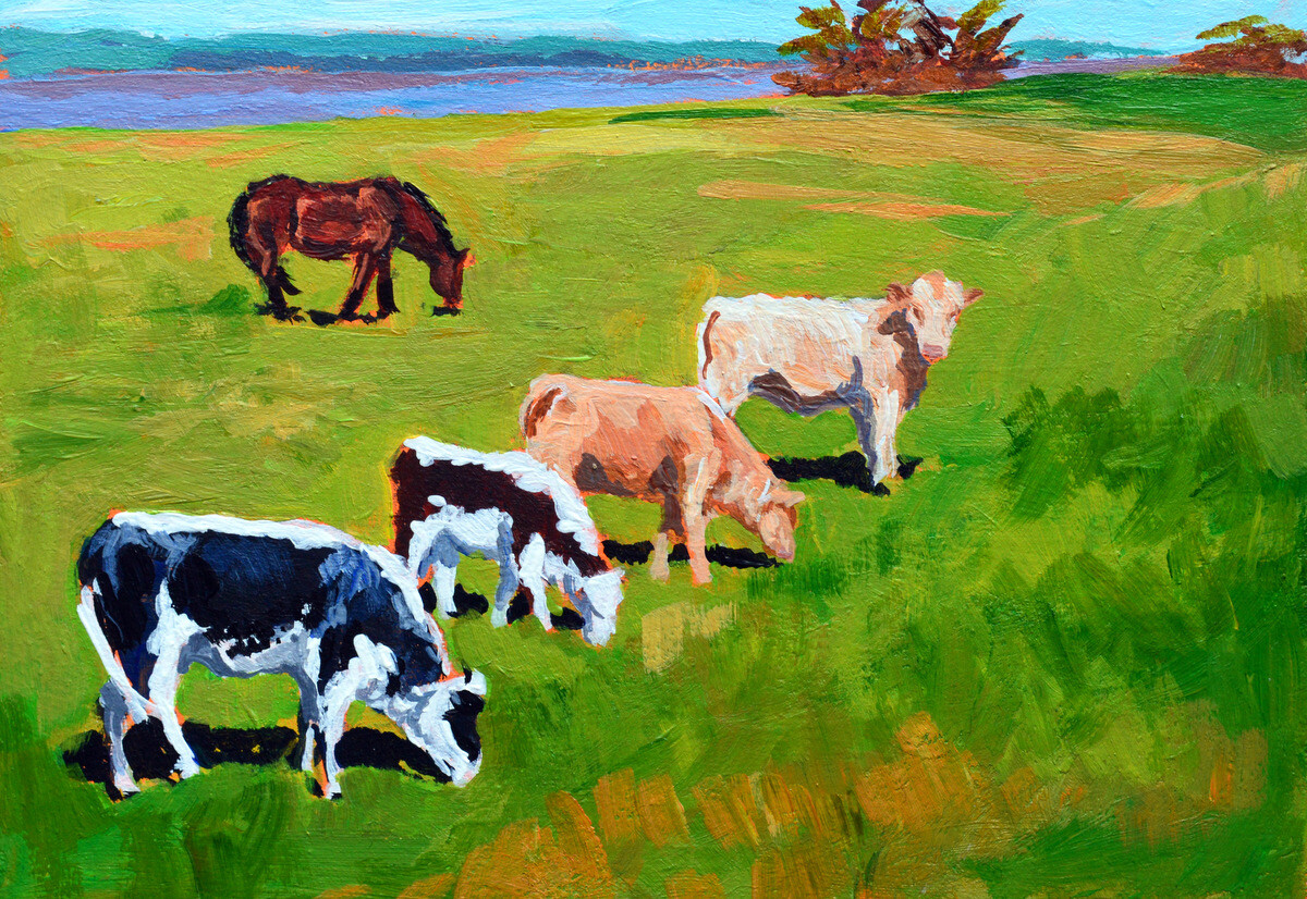 Cows in a landscape 2