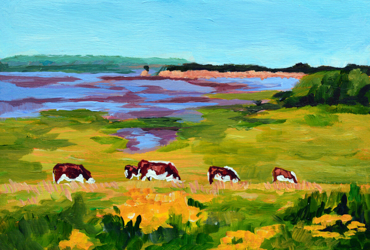 Cows in a landscape 1