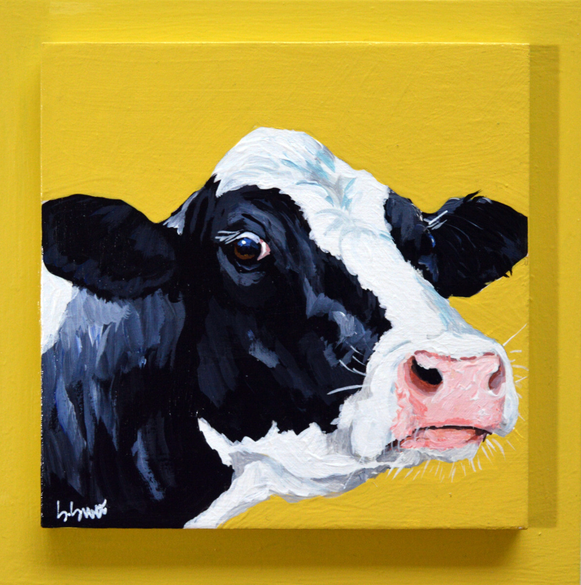 Camillia the Holstein on Summer Squash Yellow 