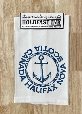 Halifax Rope Anchor Tea Towel