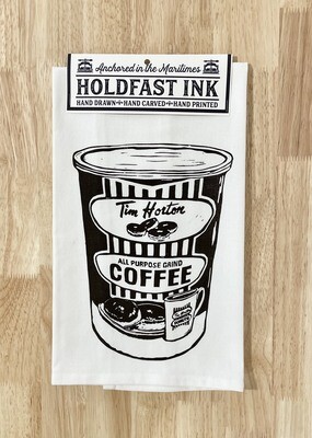 Vintage Tim Horton's Coffee Tea Towel