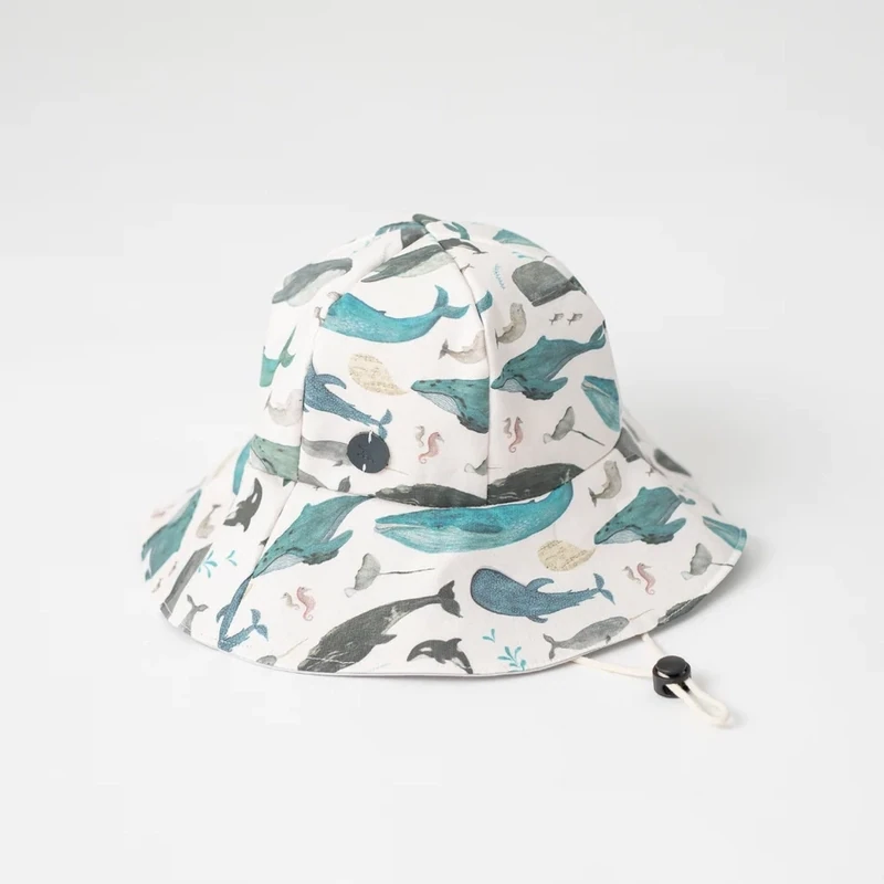 Large Whale Song Floppy Hat