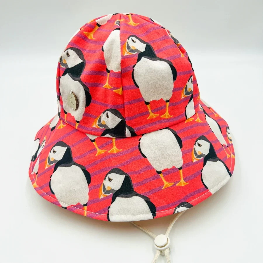 Medium Coral Puffin Floppy Hat