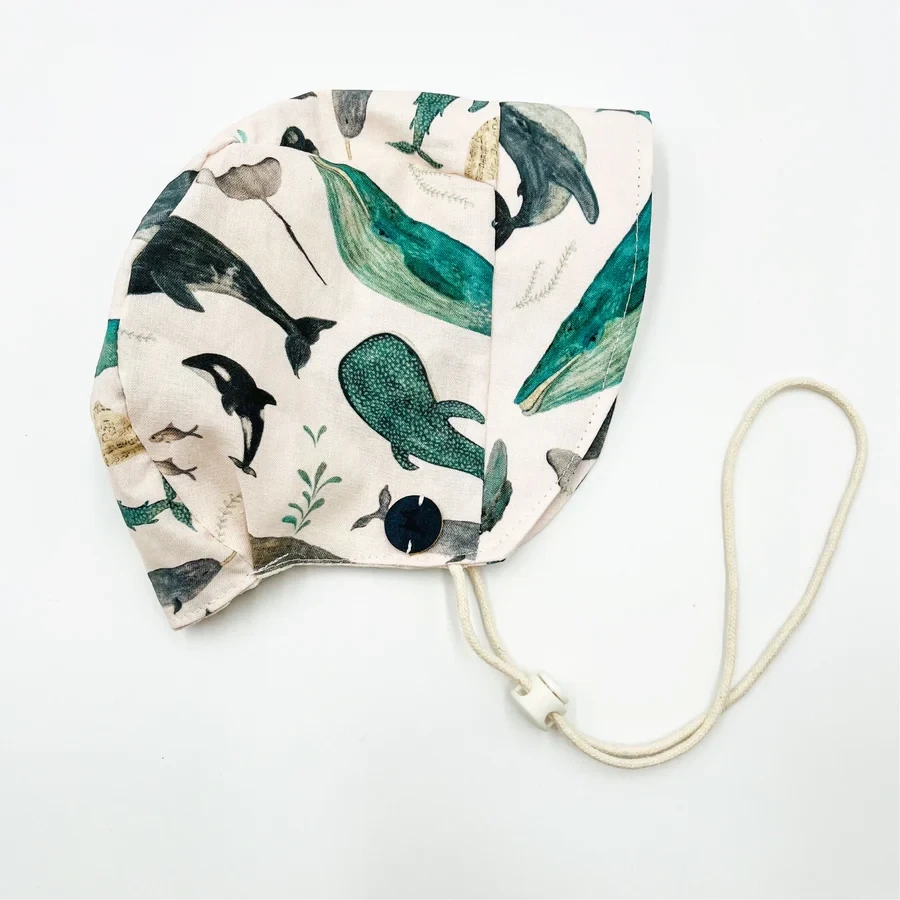 Large Whale Song Summer Bonnet