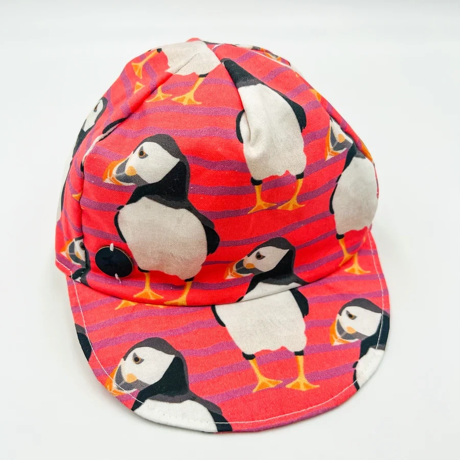 Medium Coral Puffin Baseball Cap Medium Coral Puffin Baseball Cap
