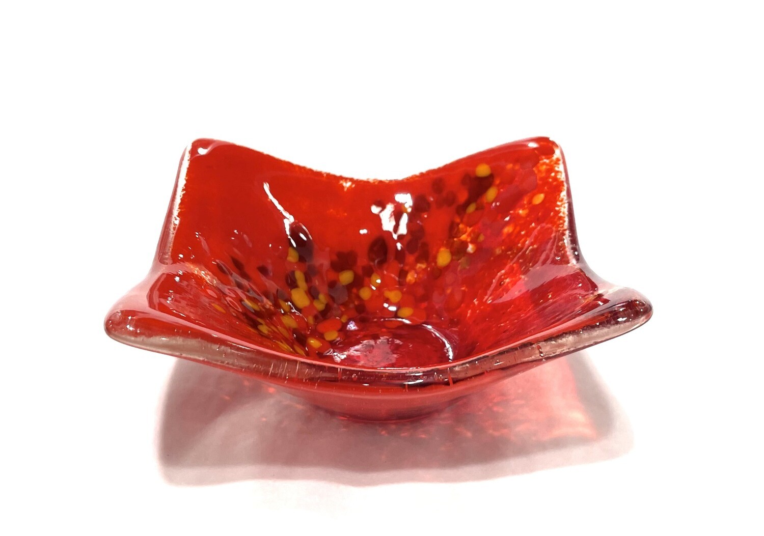 5&quot; Red Pebble Hilary Bowl- Kiln Art