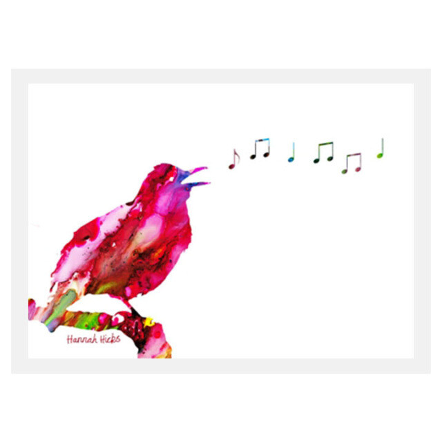 Singing Bird Card- Hannah Hicks