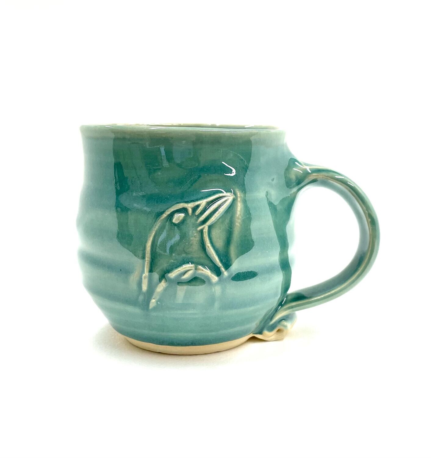Aqua Crow Mug- Gloria Dunbar