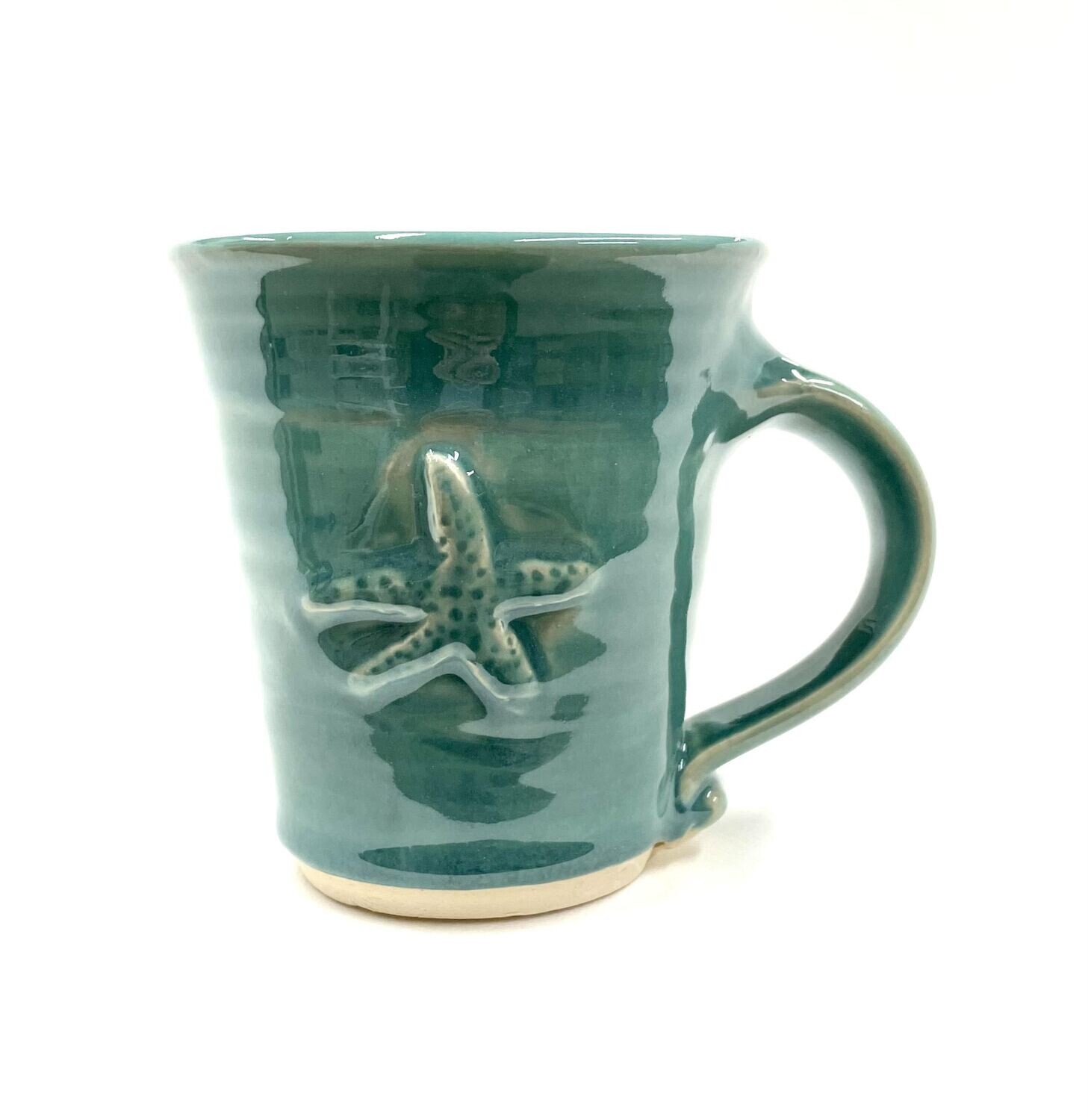 Aqua Starfish Mug- Gloria Dunbar 