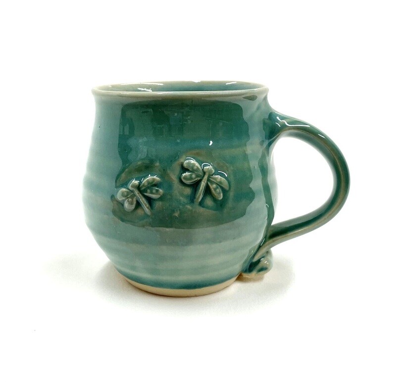 Aqua Dragonfly Mug- Gloria Dunbar
