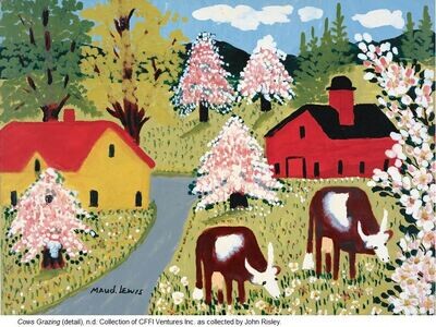Cows Grazing Card- Maud Lewis Cows Grazing Card- Maud Lewis