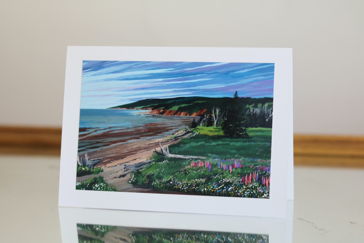 Driftwood at Economy Beach Card- Andrew Meredith