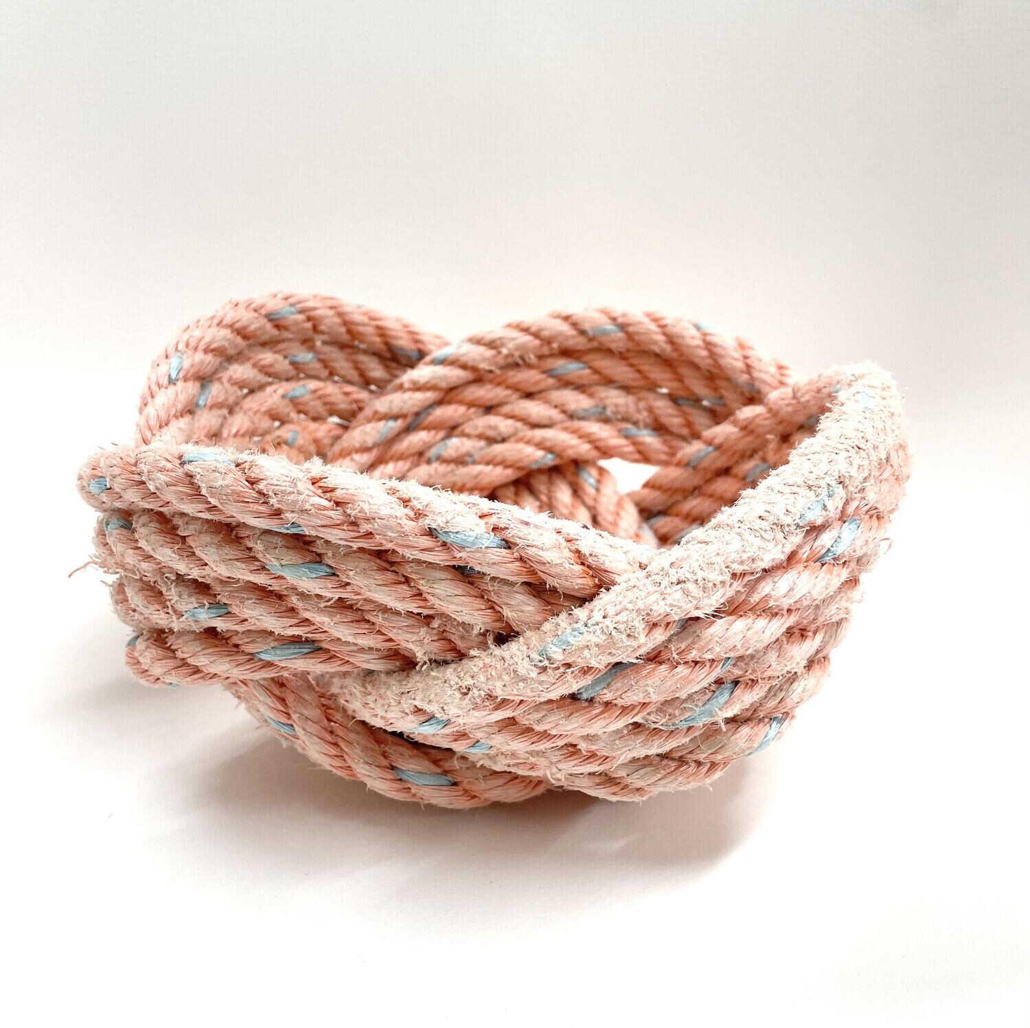 Large Coral Lobster Rope Bowl