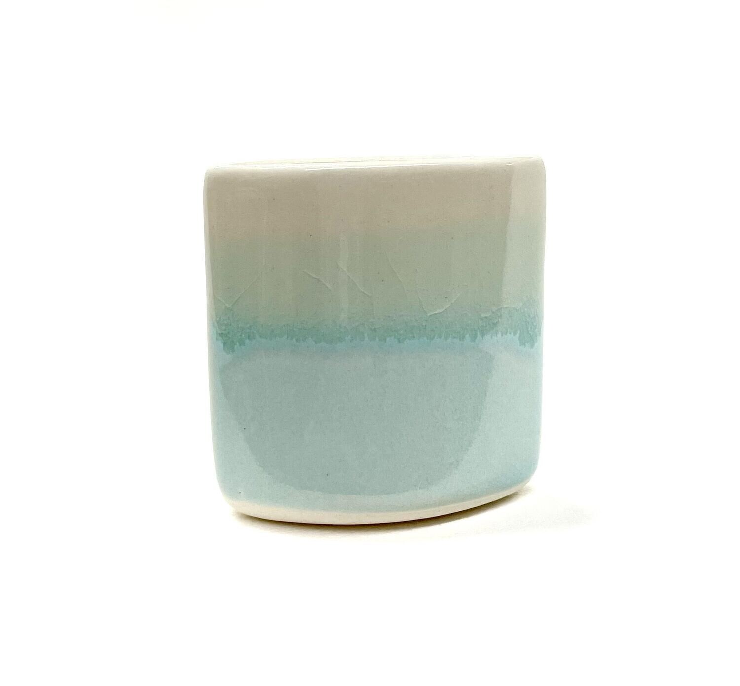 Robin&#39;s Egg Blue Dewdrop Bud Vase- Rachel de Conde