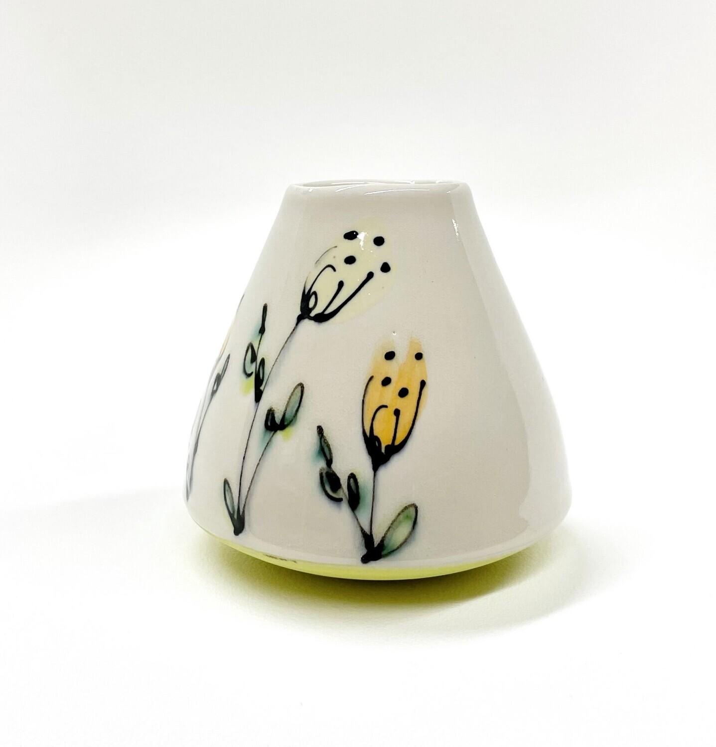 Yellow Floral Lull Vase- Rachel de Conde