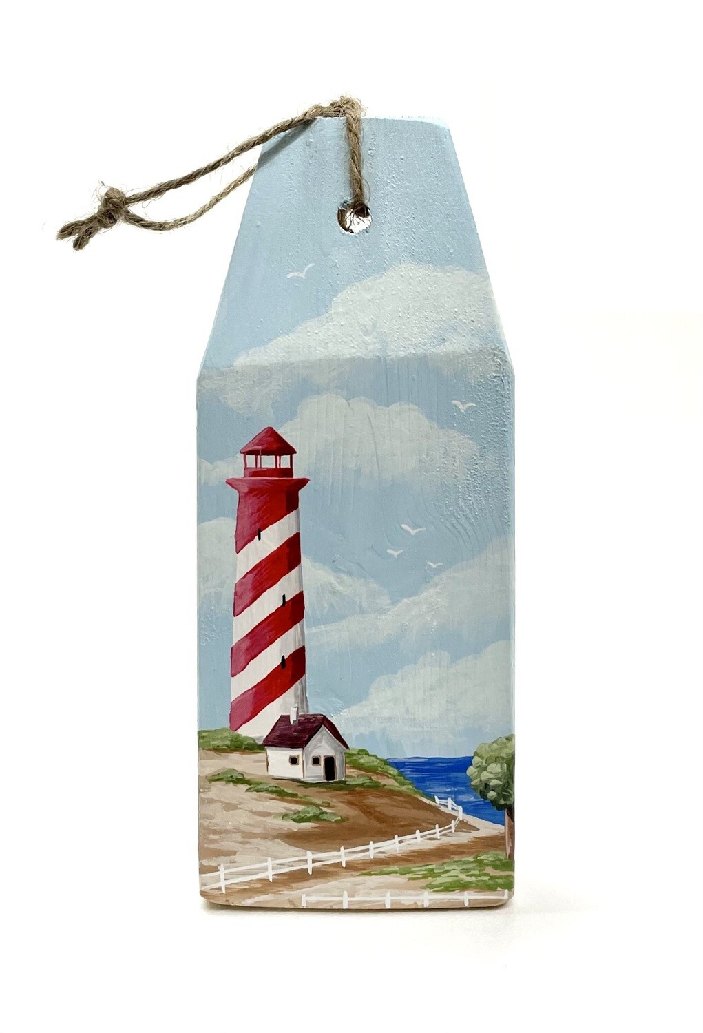 Striped Lighthouse Buoy- Care Garrison