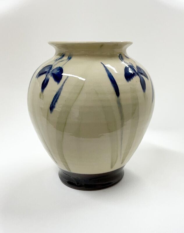 Lge Round Iris Vase - Birdsall-Worthington Pottery 