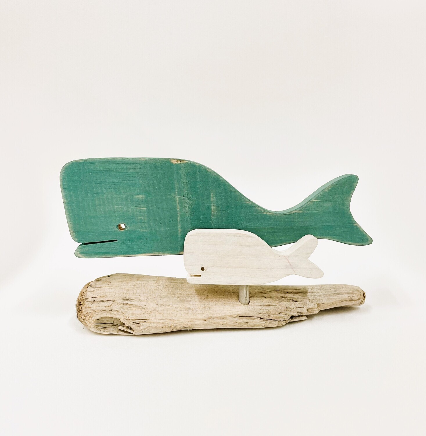 Teal Whale and Baby- Jerry Walsh