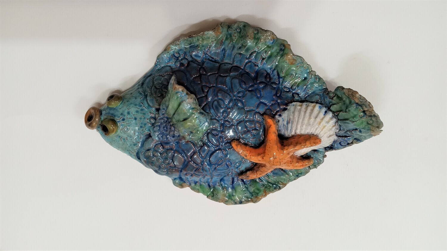 Atlantic Sole with Shells and Starfish 