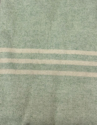 Mint Green with Stripe MacAusland Throw Blanket Mint Green with Stripe MacAusland Throw Blanket