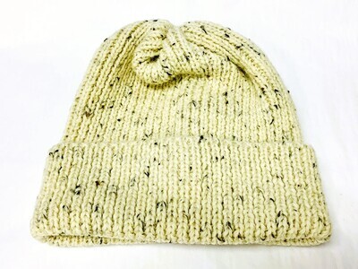 Ecru Nep Watch Cap- Northern Watters Knitwear 