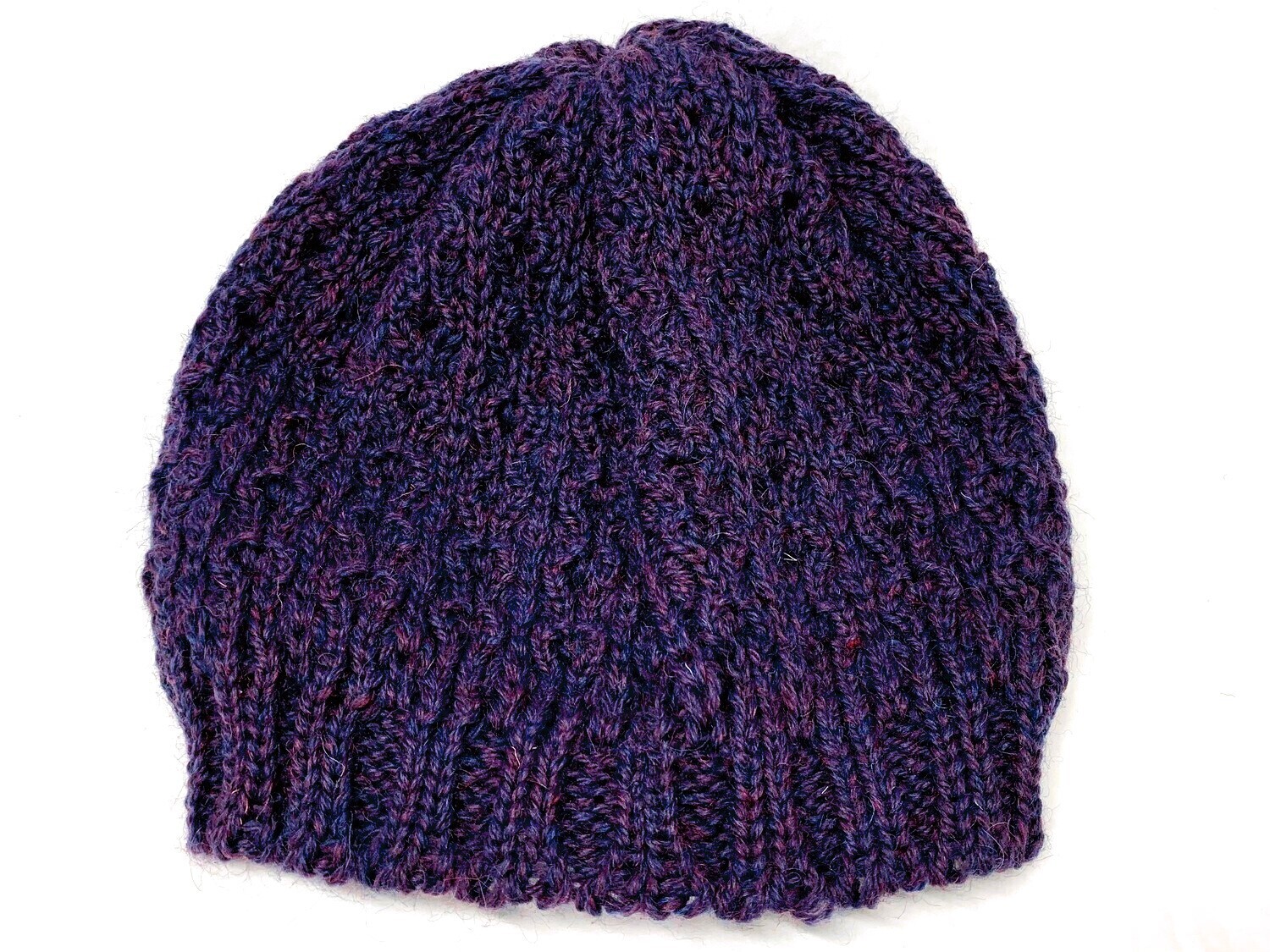 Purple Heather Flowerhead Hat- Northern Watters Knitwear