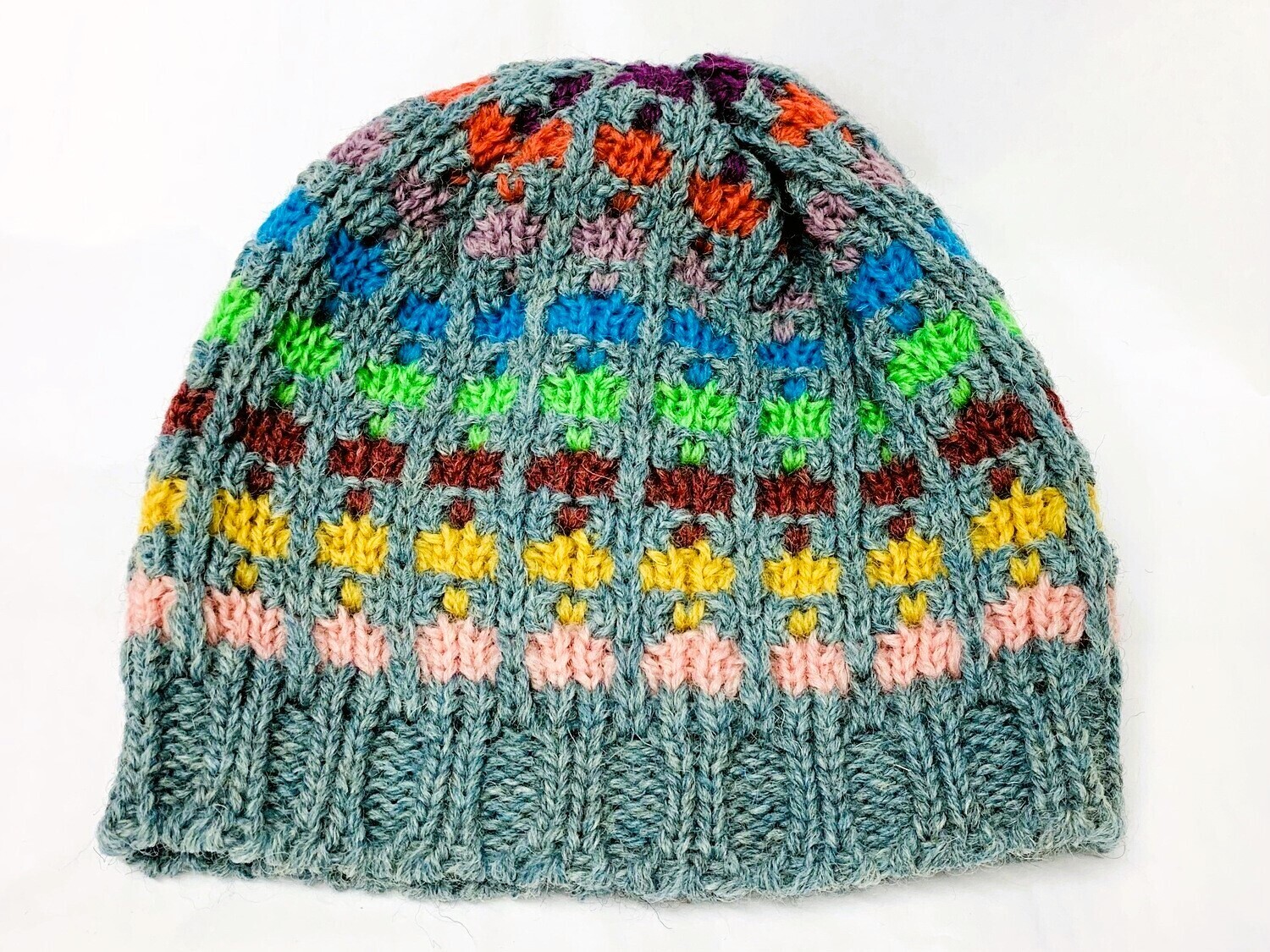 Summerstorm Multicoloured Flowerhead Hat- Northern Watters Knitwear 