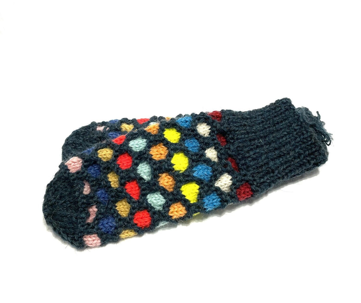 Mallard Multicoloured Bubble Mitten- Northern Watters Knitwear 