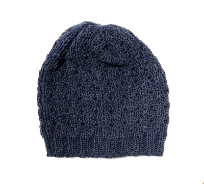 Denim Flowerhead Hat- Northern Watters Knitwear 