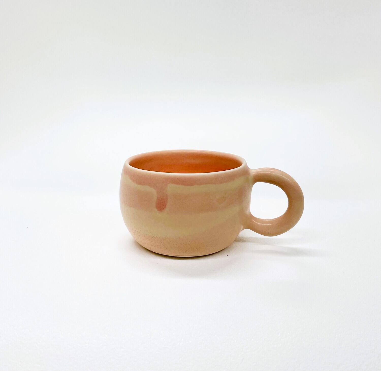 Peach Mini Bubble Mug- Alexis Ceramic Studio