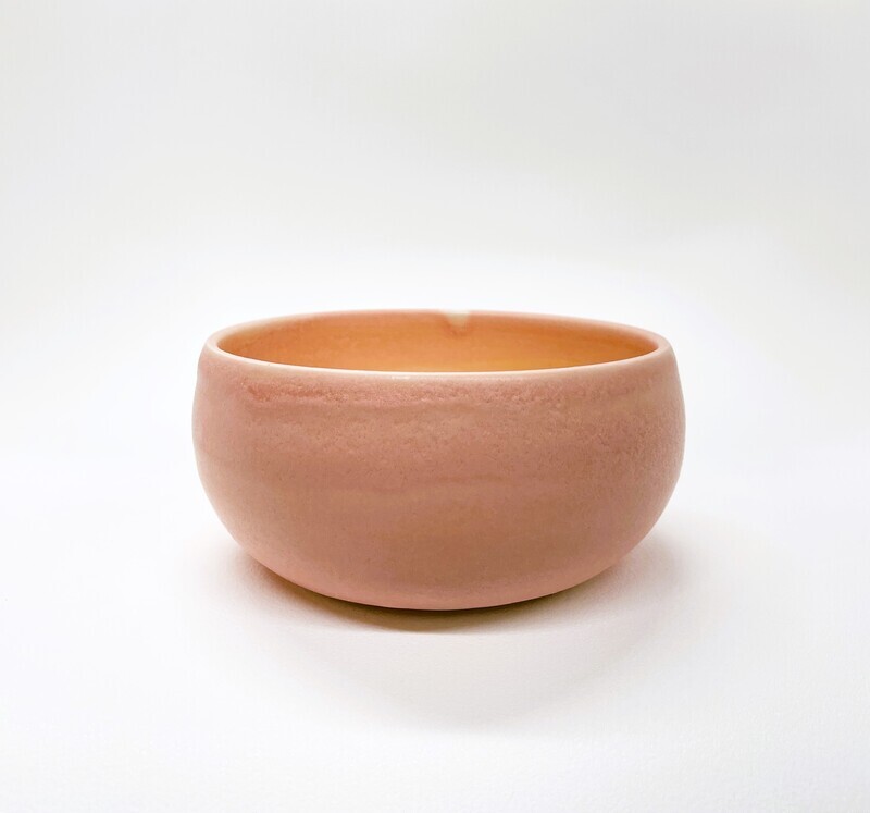 Peach Medium Bubble Bowl- Alexis Ceramic Studio