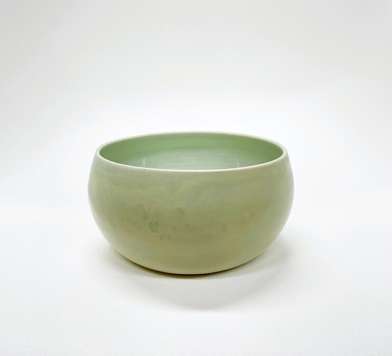 Green Medium Bubble Bowl- Alexis Ceramic Studio