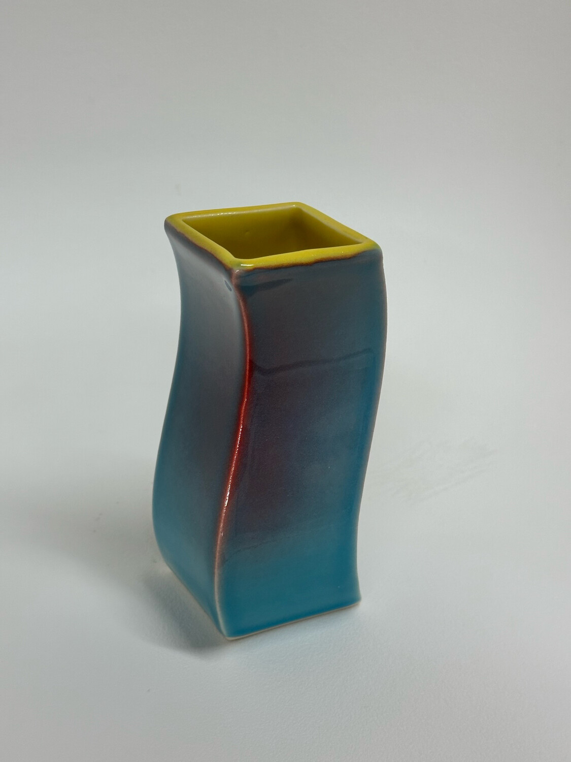 Blue Swirl Vase- Covey Ceramics