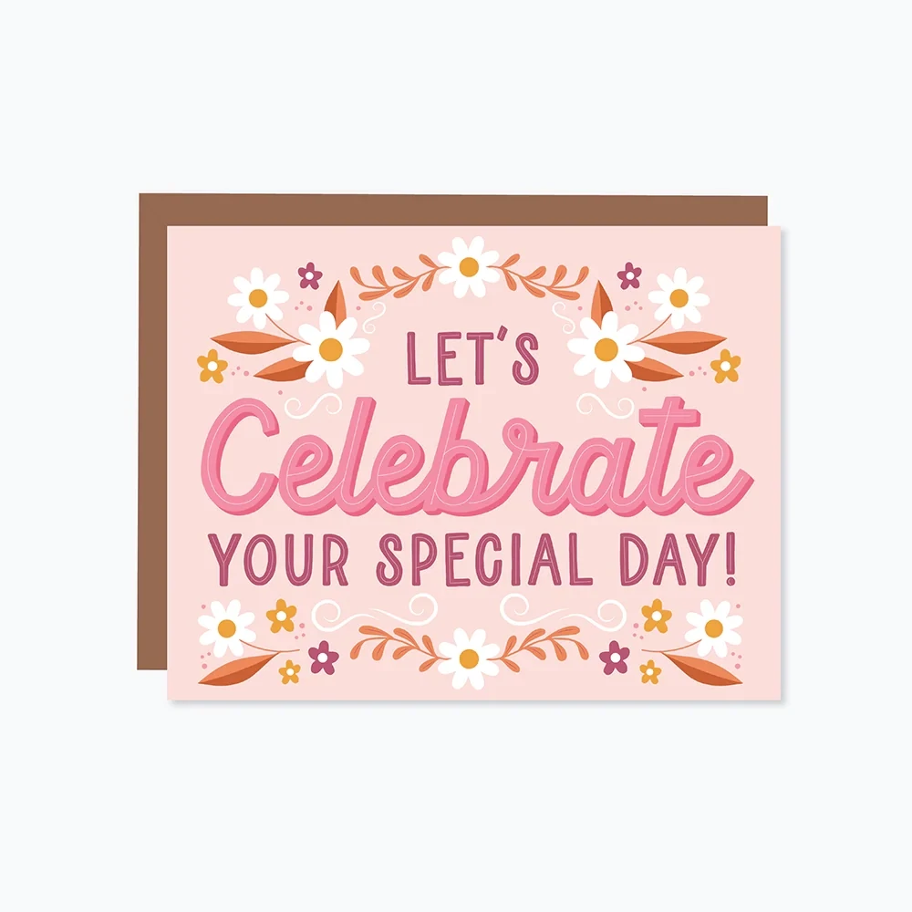 Let&#39;s Celebrate Your Special Day Card- Paper Hearts