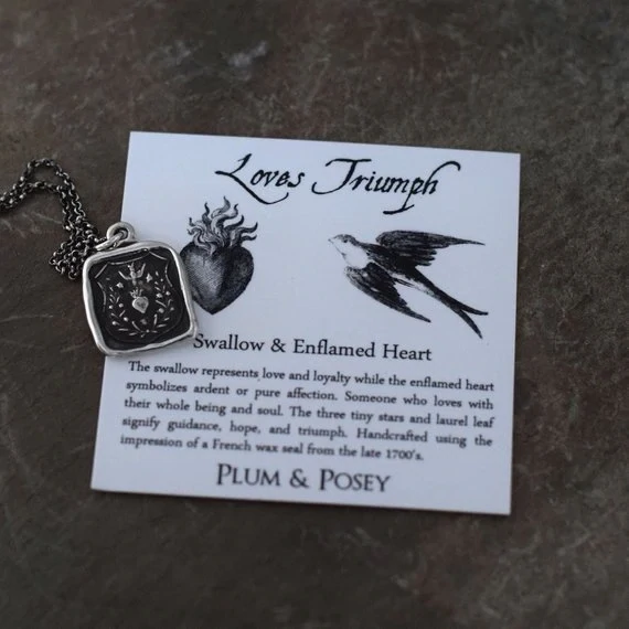 128- Love Triumph Wax Seal Pendant